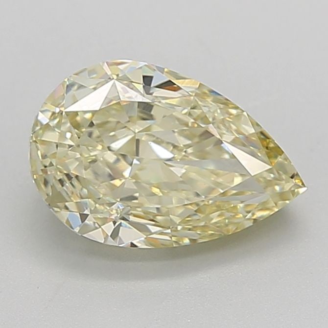 Loose Lab Diamond - IGI Pear 2.54ct Fancy Yellow VVS2: Loose Lab Diamond - IGI Pear 2.54ct Fancy Yellow VVS2 A rare and vibrant Fancy Yellow Lab Diamond, certified by the International Gemological Institute (IGI), boasts exceptional clarity with a VVS2 gr