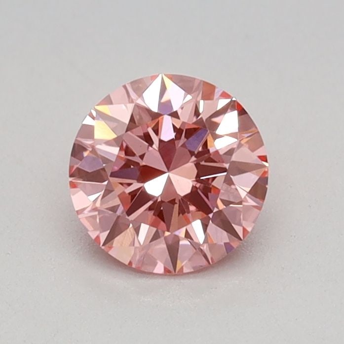 IGI Round 0.41ct Fancy Vivid Pink VVS2 Loose Lab Diamond: IGI Round 0.41ct Fancy Vivid Pink VVS2 Loose Lab Diamond Experience the beauty of lab-grown luxury with this stunning 0.41ct Fancy Vivid Pink VVS2 diamond, boasting exceptional clarity and color. Its