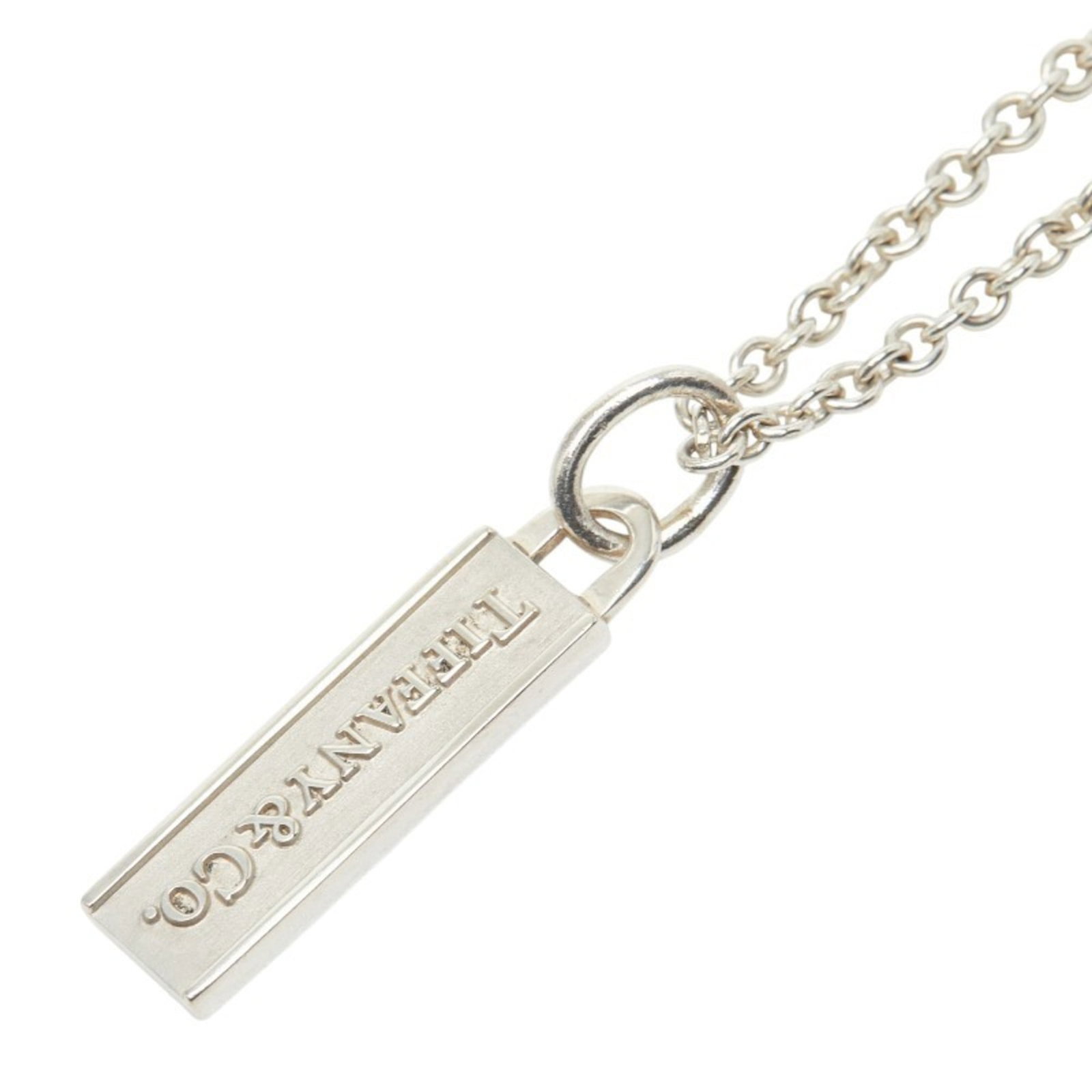 Women's. - Tiffany & Co. Logo Bar Necklace - SV925 Silver: Women's. - Tiffany & Co. Logo Bar Necklace - SV925 Silver Elevate your style with the iconic Tiffany & Co. logo bar necklace, crafted from high-quality 925 silver that adds a touch of sophistication t