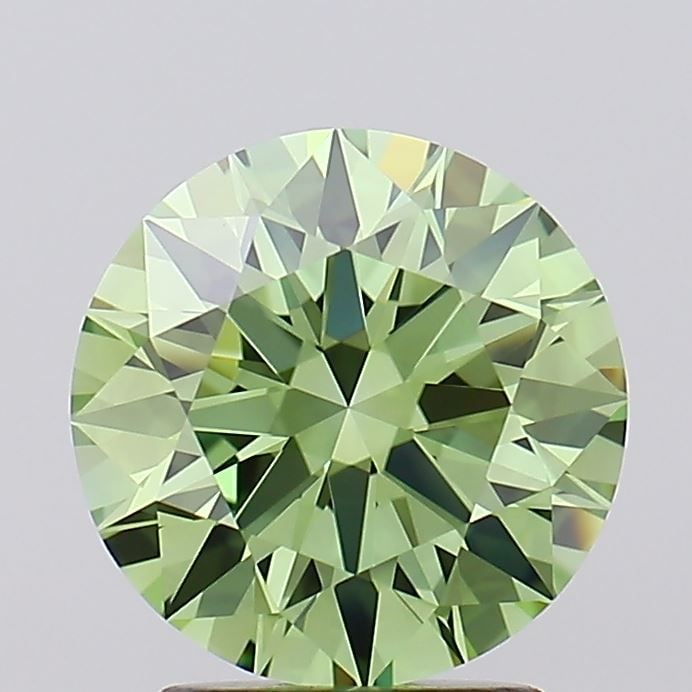 IGI Round 2.43ct Fancy Vivid Green VVS1 Ideal Loose Lab Diamond: IGI Round 2.43ct Fancy Vivid Green VVS1 Ideal Loose Lab Diamond Experience the breathtaking beauty of a lab-grown Fancy Vivid Green diamond, certified by IGI and boasting exceptional clarity (VVS1) an
