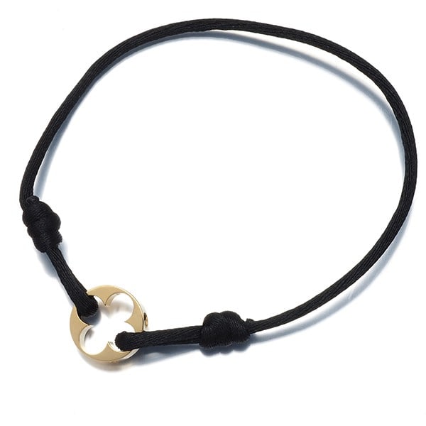 Cord Louis Vuitton Bracelet And Pendant Empreinte Monogram Flower 18K Yg/ (1 of 5)