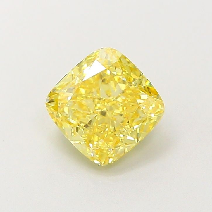 Loose Lab Diamond - IGI Cushion Modified 1.29ct Fancy Yellow VVS2: Loose Lab Diamond - IGI Cushion Modified 1.29ct Fancy Yellow VVS2 A true gem for the discerning collector, this 1.29ct Fancy Yellow Lab diamond boasts exceptional clarity and color, with a VVS2 grade