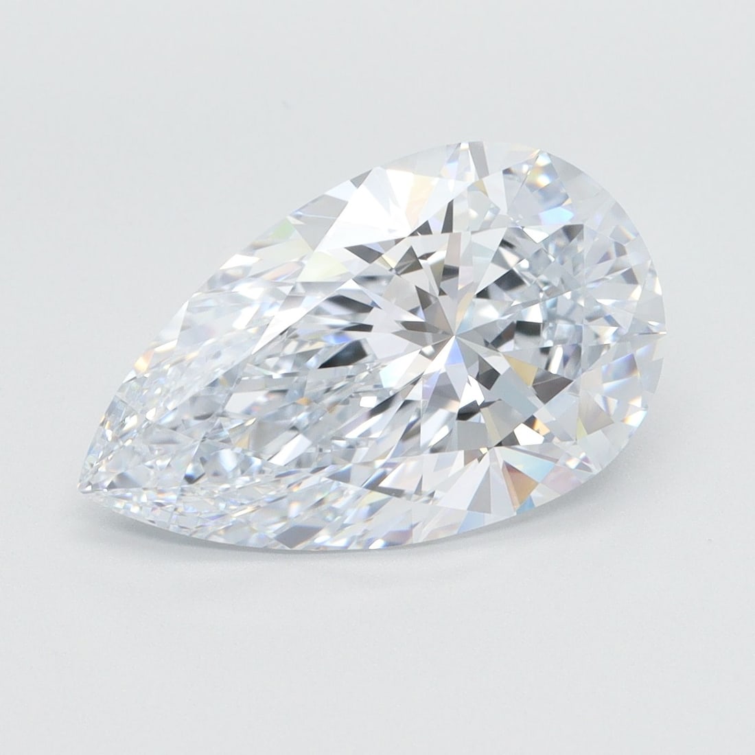 Loose Lab Diamond - IGI Pear 5.08ct G VVS2: Loose Lab Diamond - IGI Pear 5.08ct G VVS2 Experience the unparalleled brilliance of a lab-grown diamond, certified by IGI as a stunning 5.08ct pear-shaped gem with exceptional clarity (VVS2) and colo