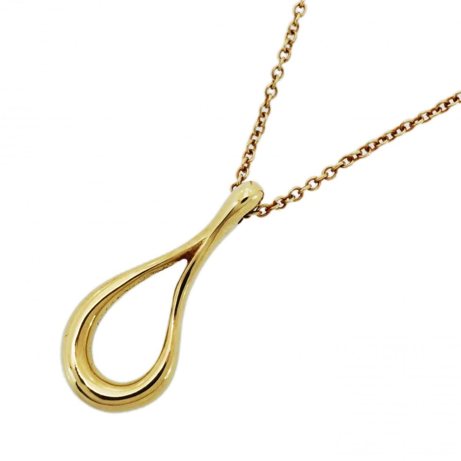 Tiffany & Co. 18K Yellow Gold Teardrop Necklace for Women: Tiffany & Co. 18K Yellow Gold Teardrop Necklace for Women Elegant and sophisticated, the Tiffany & Co. 18K Yellow Gold Teardrop Necklace is a timeless piece that exudes refinement. Crafted from high-q