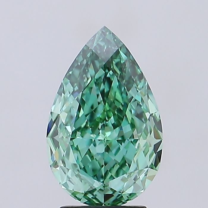 Loose Lab Diamond - IGI Pear 3.73ct Fancy Vivid Green VVS2: Loose Lab Diamond - IGI Pear 3.73ct Fancy Vivid Green VVS2 Experience the rare beauty of a lab-grown diamond, certified by IGI as Fancy Vivid Green with exceptional clarity and polish. This stunning 3