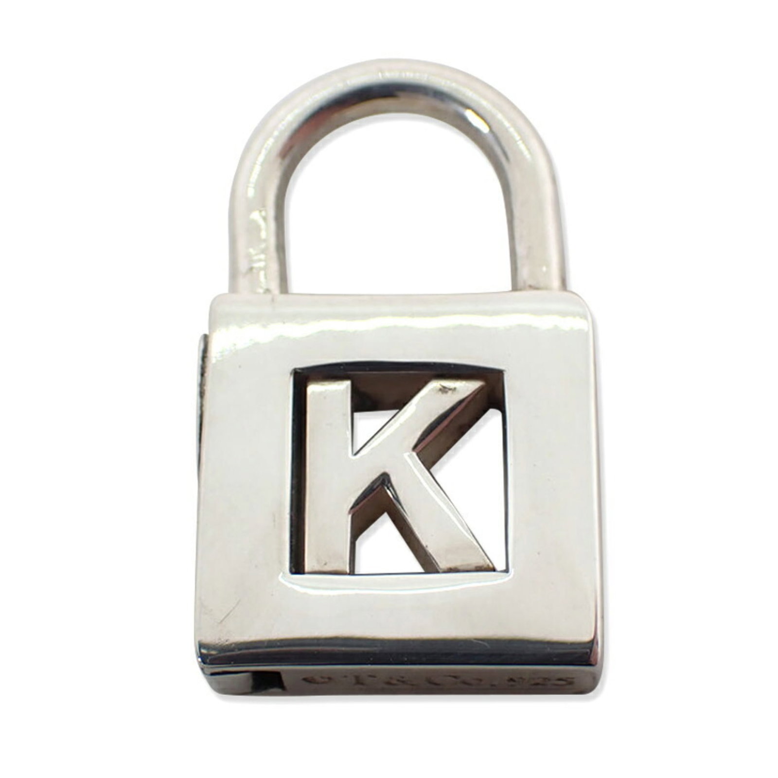 Charm TIFFANY & Co. 925 Initial K Pendant: Charm TIFFANY & Co. 925 Initial K Pendant A stunning sterling silver Tiffany & Co. pendant, featuring an elegant 925 Initial K design that adds a touch of sophistication to any outfit. With its classi