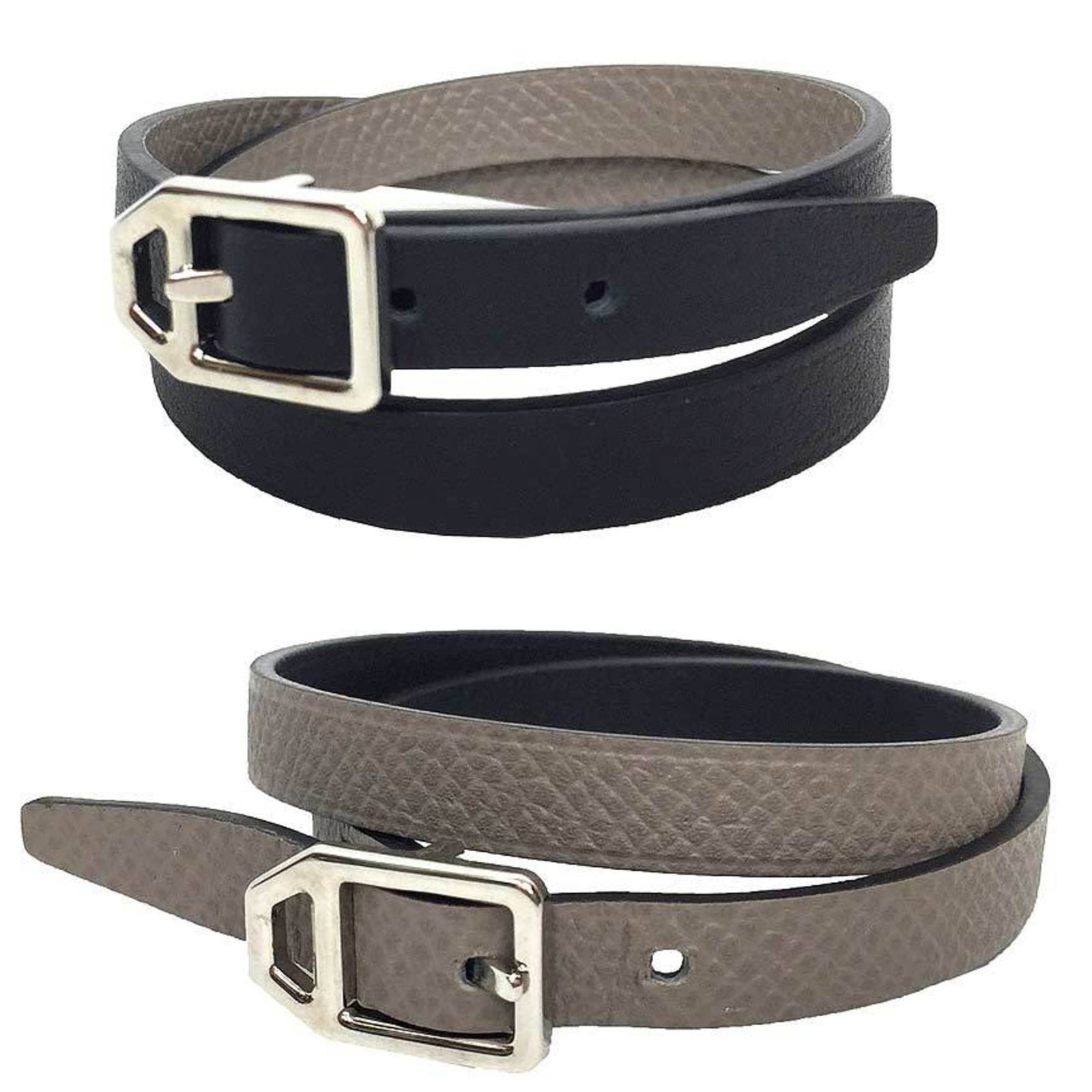 Hermes Leather Charm Bracelet: Hermes Leather Charm Bracelet A timeless and sophisticated accessory, this black leather charm bracelet from Hermes boasts a sleek 36cm design that adds a touch of elegance to any outfit. With its ric