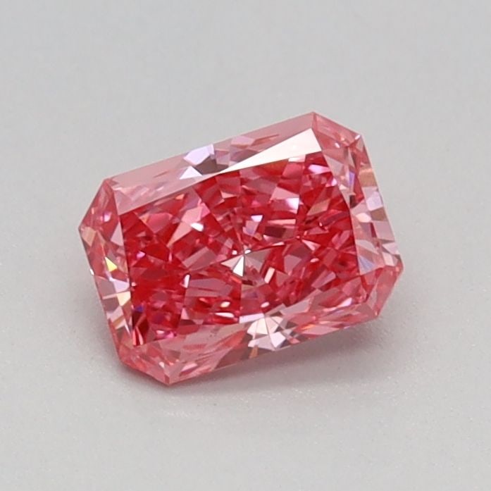 IGI Radiant 0.4ct Fancy Vivid Pink VVS2 Loose Lab Diamond: IGI Radiant 0.4ct Fancy Vivid Pink VVS2 Loose Lab Diamond Experience the rare beauty of a Fancy Vivid Pink diamond, one of the most coveted colors in diamonds. This stunning 0.4ct lab-grown gem
