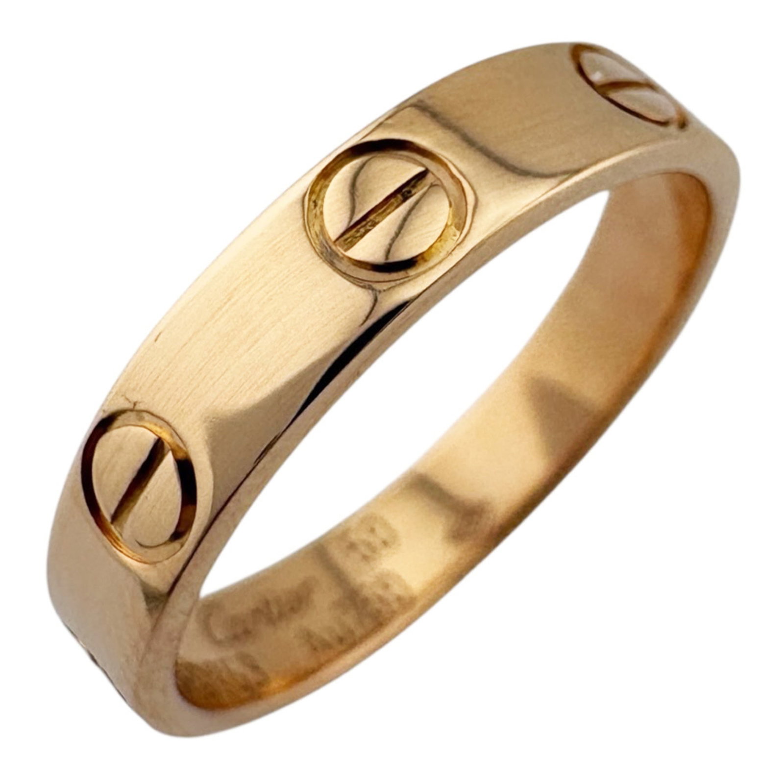 Pink Gold 18k Cartier Band Ring: Pink Gold 18k Cartier Band Ring Experience the timeless elegance of Cartier with this stunning pink gold 18k band ring, boasting a sleek and sophisticated design that exudes refinement and sophisticat