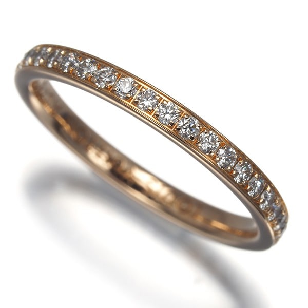 Rg Louis Vuitton Ring Diamond Alliance Marriage Eternity Eu47 18K: Rg Louis Vuitton Ring Diamond Alliance Marriage Eternity Eu47 18K Elevate your love story with the timeless elegance of Louis Vuitton's 18k Rose Gold Ring Diamond Alliance Marriage Eternity, set in Fr