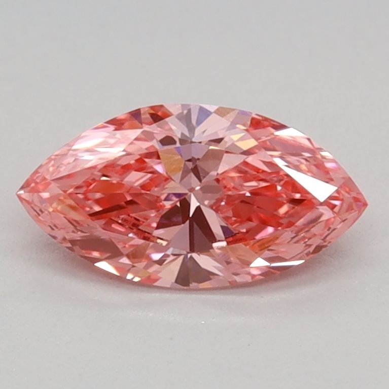 IGI Marquise 0.38ct Fancy Vivid Pink VVS2 Loose Lab Diamond: IGI Marquise 0.38ct Fancy Vivid Pink VVS2 Loose Lab Diamond A stunning Fancy Vivid Pink lab diamond, certified by the International Gemological Institute (IGI), boasts exceptional clarity and color. W