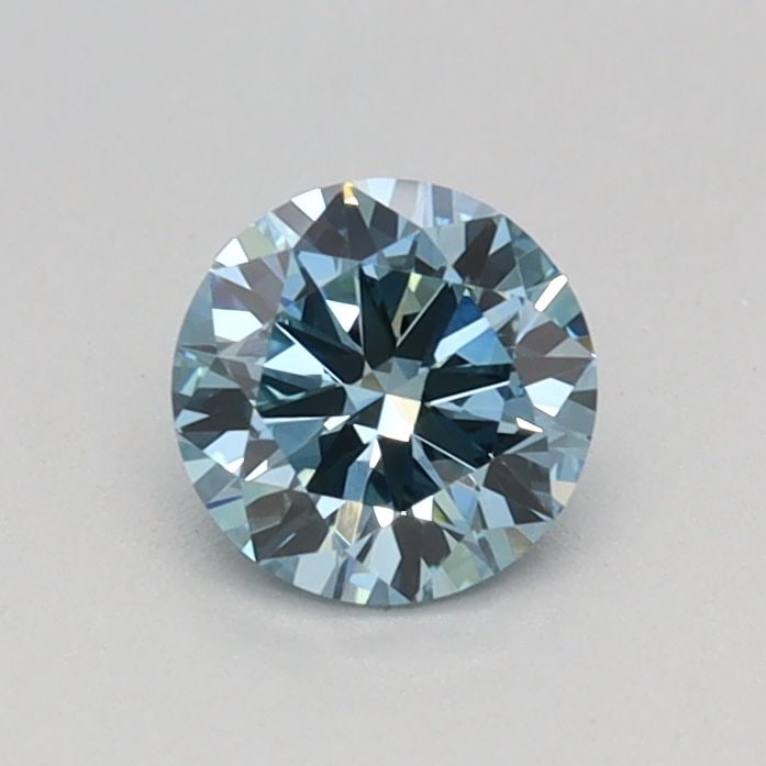IGI Round 0.36ct Fancy Intense Blue VVS2 Ideal Loose Lab Diamond: IGI Round 0.36ct Fancy Intense Blue VVS2 Ideal Loose Lab Diamond Experience the breathtaking beauty of a lab-grown Fancy Intense Blue diamond, certified by the International Gemological Institute (IGI