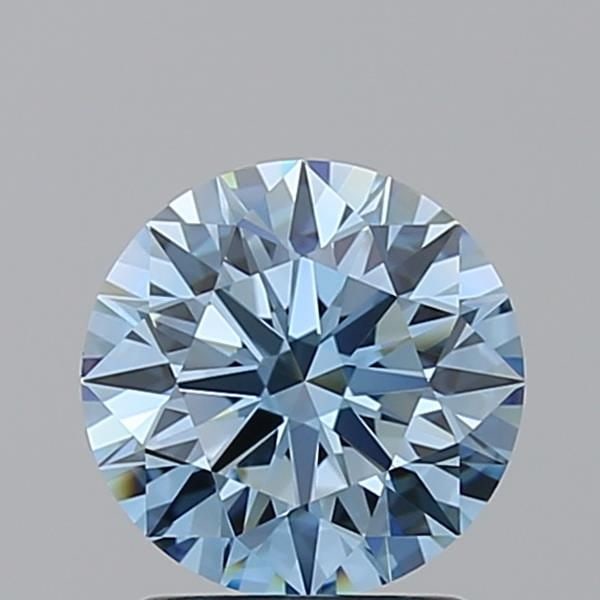 IGI Round 1.53ct Fancy Vivid Blue VVS1 Ideal Loose Lab Diamond: IGI Round 1.53ct Fancy Vivid Blue VVS1 Ideal Loose Lab Diamond Experience the breathtaking beauty of a Fancy Vivid Blue diamond, one of the rarest and most coveted colors in nature. This stunning