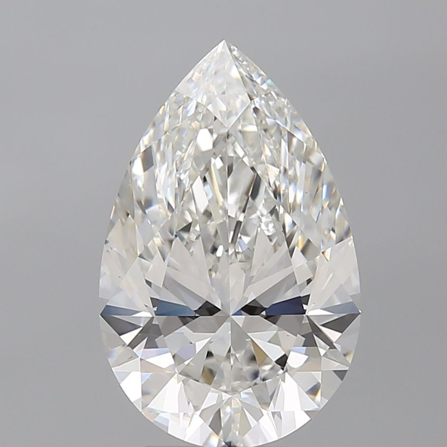 Loose Lab Diamond - IGI Pear 4.58ct F VVS2: Loose Lab Diamond - IGI Pear 4.58ct F VVS2 A rare and exceptional lab-grown diamond, this IGI-certified pear-cut gem boasts an impressive 4.58 carats of flawless VVS2 clarity and a vibrant F color.