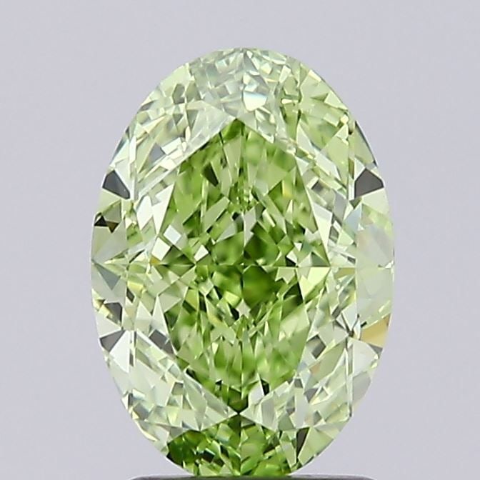 IGI Oval 2.54ct Fancy Vivid Green IF Lab Diamond: IGI Oval 2.54ct Fancy Vivid Green IF Lab Diamond Experience the rare beauty of a Fancy Vivid Green IF lab diamond, certified by the International Gemological Institute (IGI) as a true marvel of