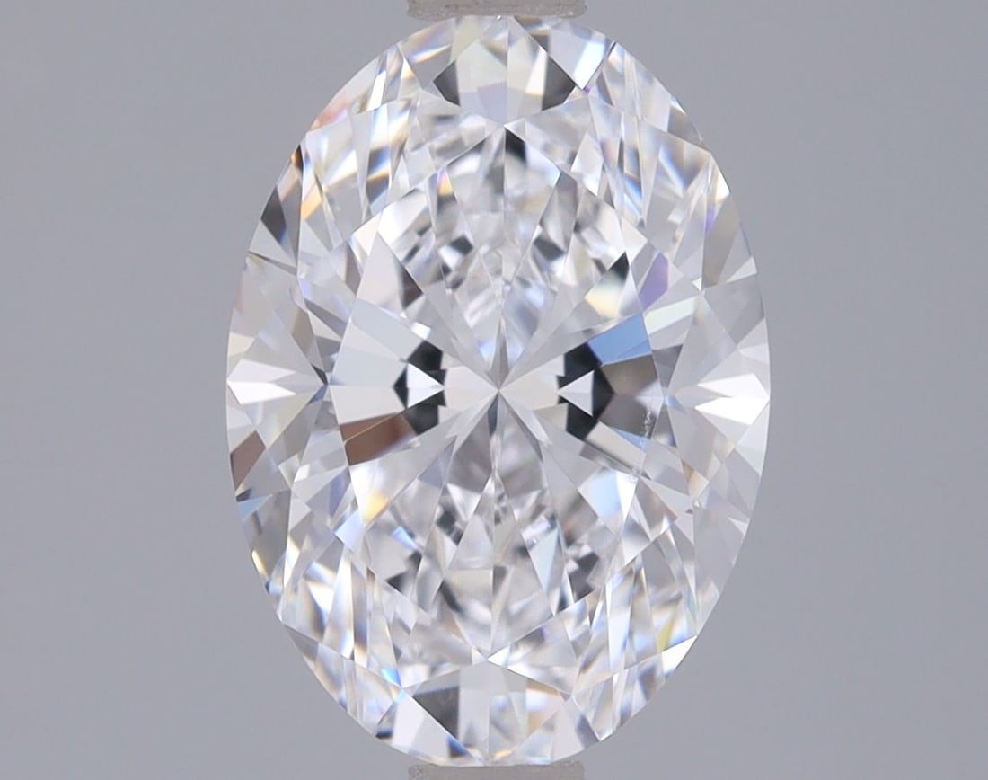 IGI Oval Diamond 2.09ct D VVS2: IGI Oval Diamond 2.09ct D VVS2 A truly exceptional diamond, this 2.09ct IGI Oval cut boasts an extraordinary D color and VVS2 clarity, making it a rare find for those seeking perfection. Grown in a