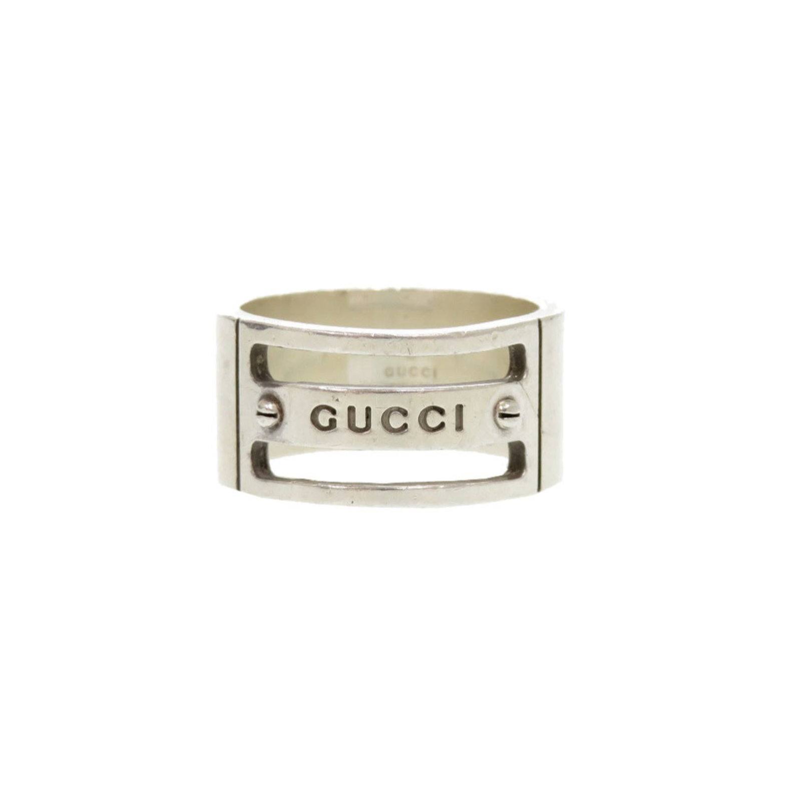 Gucci Silver 925 Band Ring: Gucci Silver 925 Band Ring Elevate your style with the Gucci Silver 925 Band Ring, a sleek and sophisticated accessory that exudes luxury. Made from high-quality silver 925 material, this ring boasts