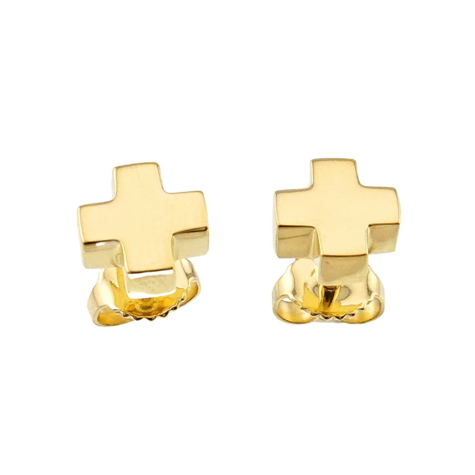 Earrings Tiffany Stud: Earrings Tiffany Stud Elevate your everyday style with these stunning 18K yellow gold Tiffany stud earrings, boasting a sleek and sophisticated design that exudes timeless elegance. With their precise