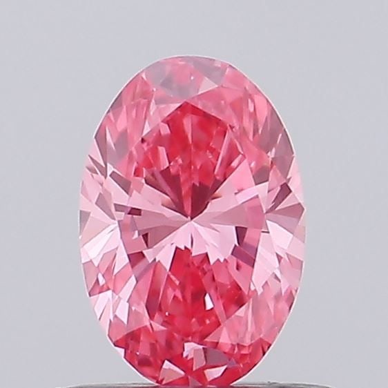 Loose Lab Diamond - Oval 0.16ct Fancy Vivid Pink VVS2: Loose Lab Diamond - Oval 0.16ct Fancy Vivid Pink VVS2 Experience the beauty of a lab-grown diamond, certified Fancy Vivid Pink, with exceptional clarity and cut. This stunning 0.16ct oval gemstone boa