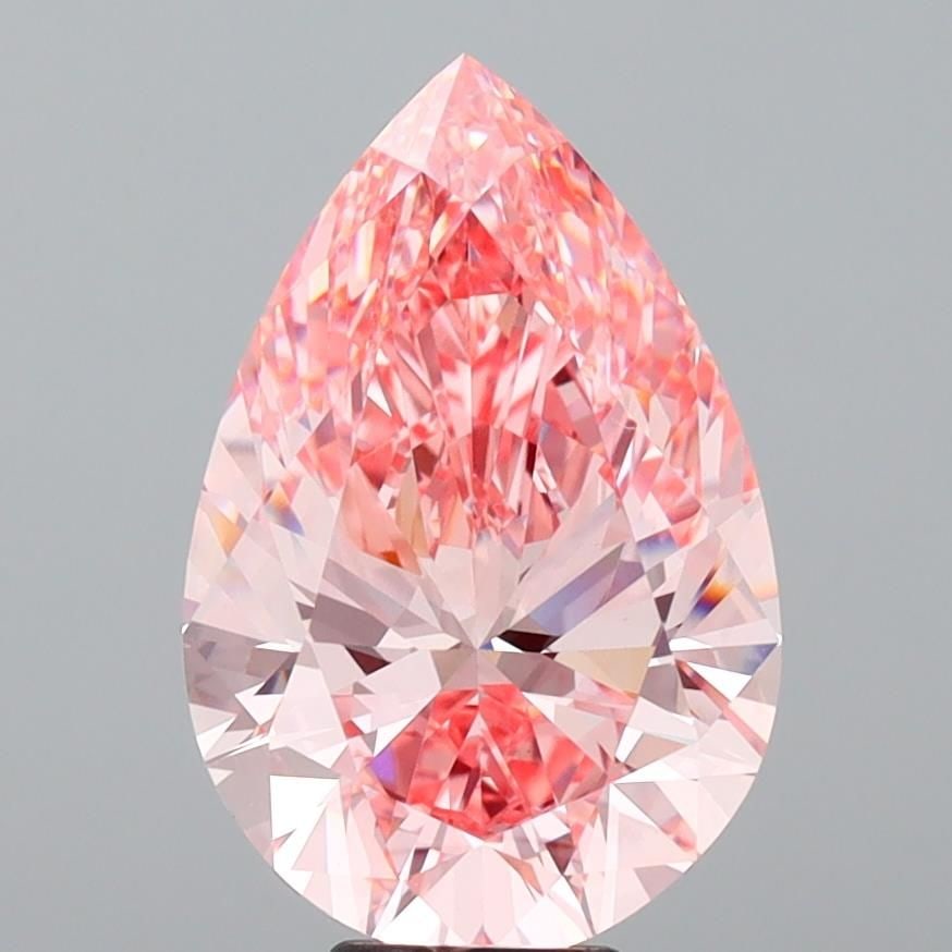 Loose Lab Diamond - IGI Pear 8.0ct Fancy Vivid Pink VVS2: Loose Lab Diamond - IGI Pear 8.0ct Fancy Vivid Pink VVS2 Experience the rare beauty of a lab-grown diamond, certified by IGI as Fancy Vivid Pink with exceptional clarity and cut. This stunning 8.0ct p