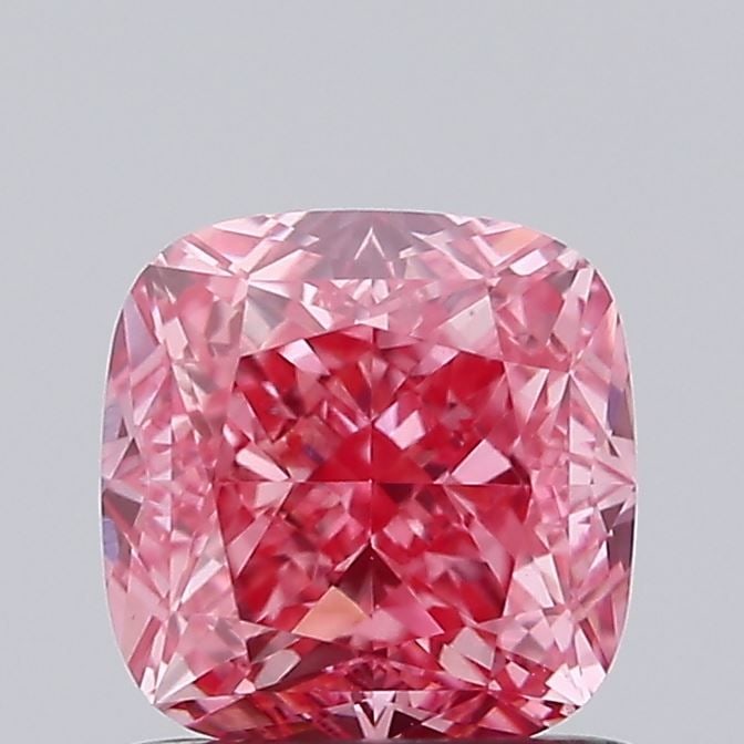 Loose Lab Diamond - IGI Cushion Brilliant 1.07ct Fancy Vivid Pink VVS2: Loose Lab Diamond - IGI Cushion Brilliant 1.07ct Fancy Vivid Pink VVS2 Experience the unparalleled beauty of a genuine lab-grown diamond, certified by IGI as a Fancy Vivid Pink gemstone. This stunning
