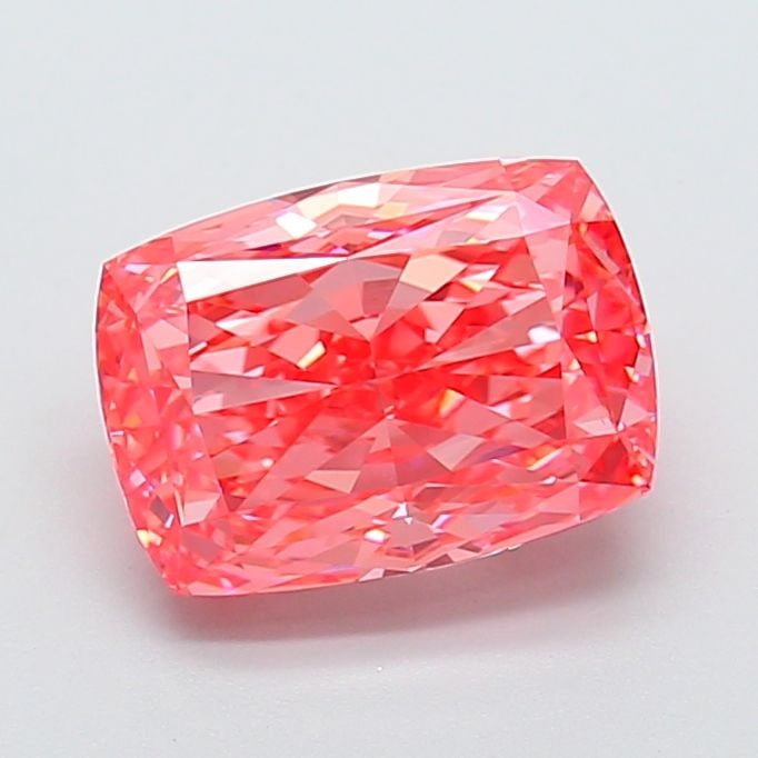 Loose Lab Diamond - IGI Cushion Modified 5.07ct Fancy Vivid Pink VVS2: Loose Lab Diamond - IGI Cushion Modified 5.07ct Fancy Vivid Pink VVS2 Experience the unparalleled beauty of a lab-grown diamond, certified by IGI as Fancy Vivid Pink with exceptional clarity and