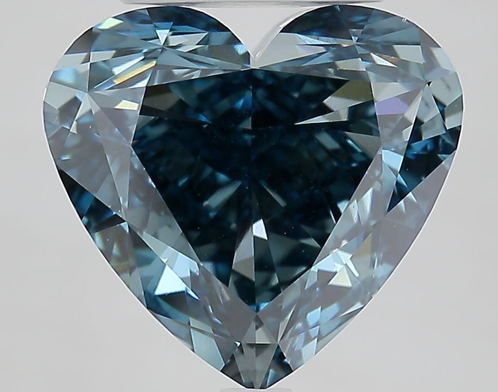 Loose Lab Diamond - IGI Heart 6.51ct Fancy Vivid Blue VVS2: Loose Lab Diamond - IGI Heart 6.51ct Fancy Vivid Blue VVS2 Experience the breathtaking beauty of a lab-grown diamond, certified by the International Gemological Institute (IGI) as Fancy Vivid Blue