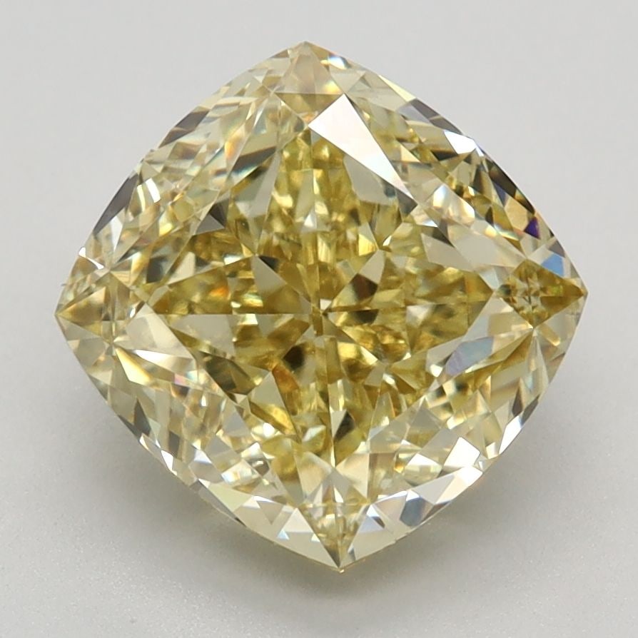 Loose Lab Diamond - IGI Cushion Modified 3.3ct Fancy Intense Yellow VVS2: Loose Lab Diamond - IGI Cushion Modified 3.3ct Fancy Intense Yellow VVS2 Experience the brilliance of nature, without the environmental impact. This exquisite 3.3ct Fancy Intense Yellow lab diamond bo