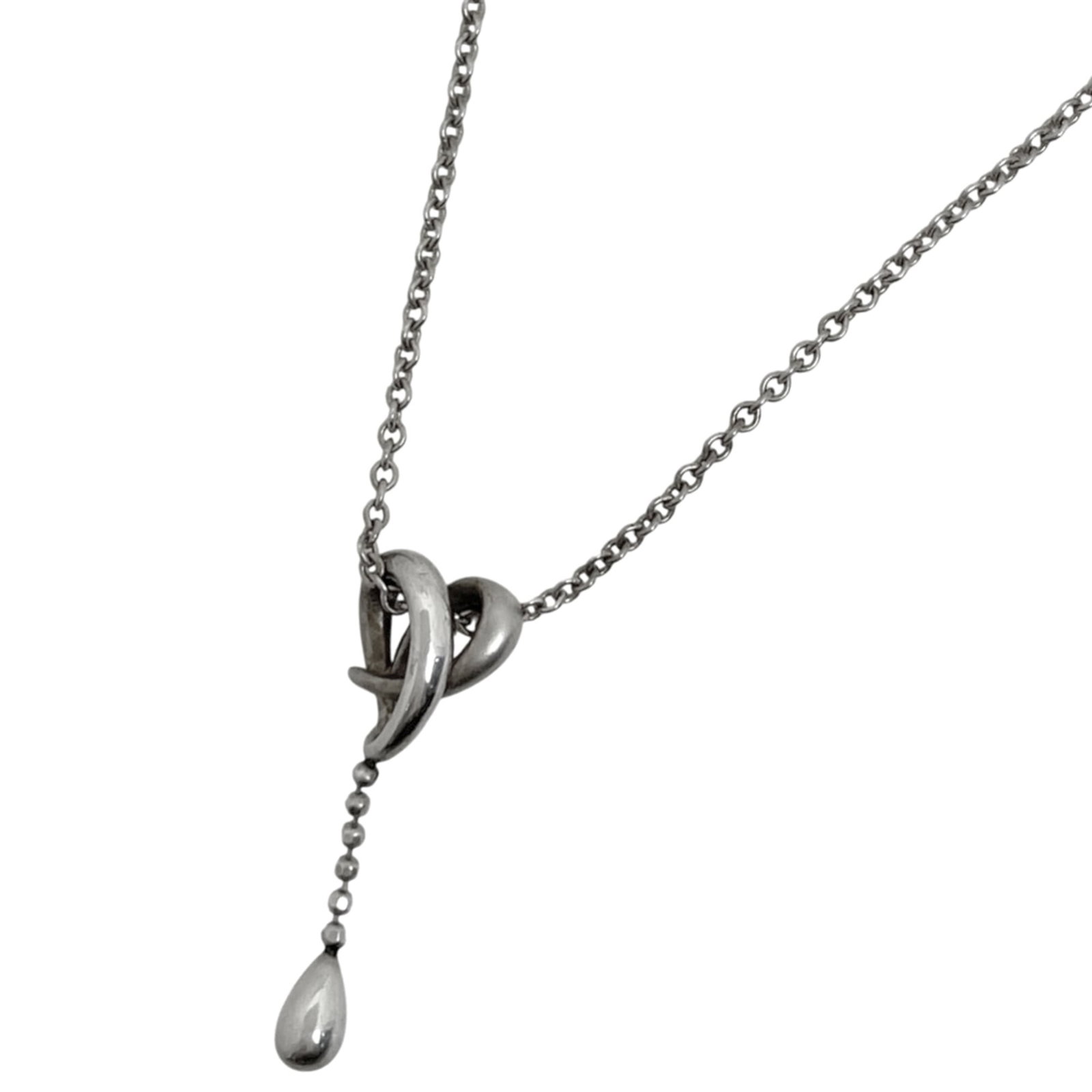 Tiffany & Co. Elsa Peretti Teardrop Necklace in 925 Sterling Silver for Women: Tiffany & Co. Elsa Peretti Teardrop Necklace in 925 Sterling Silver for Women Elevate your style with the iconic Elsa Peretti Teardrop Necklace from Tiffany & Co., crafted in 925 sterling silver for a