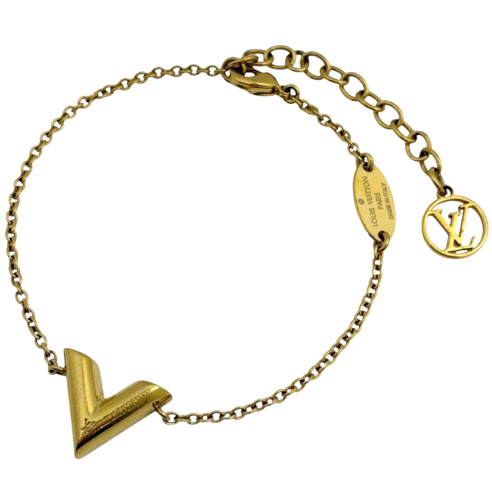 Plating Louis Vuitton Charm Bracelet Gold: Plating Louis Vuitton Charm Bracelet Gold Elevate your style with the iconic Louis Vuitton charm bracelet, featuring 24-karat gold plating that shines with sophistication. This luxurious piece boasts
