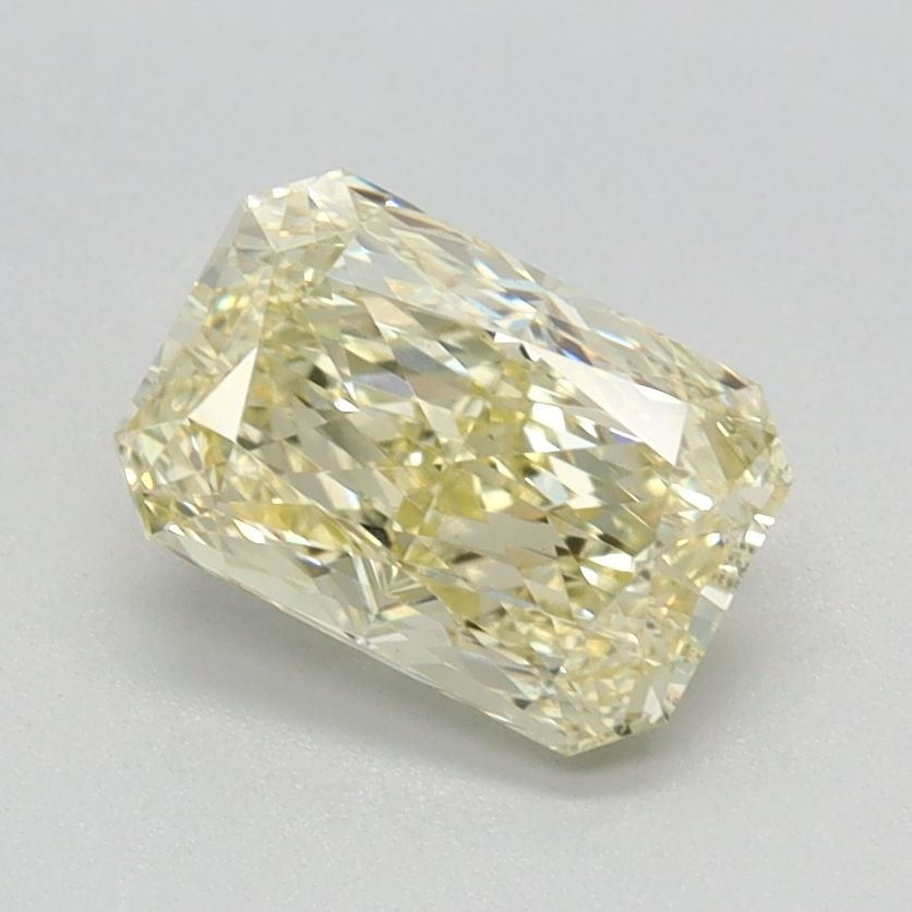 IGI Radiant 1.13ct Fancy Yellow VVS2 Loose Lab Diamond: IGI Radiant 1.13ct Fancy Yellow VVS2 Loose Lab Diamond Experience the beauty of nature in a lab-grown wonder, this 1.13ct Fancy Yellow VVS2 diamond shines with exceptional clarity and color. Grown usi