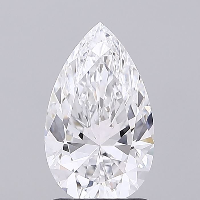 Loose Lab Diamond - IGI Pear 1.53ct D VVS1: Loose Lab Diamond - IGI Pear 1.53ct D VVS1 A rare and radiant lab-grown diamond, this 1.53ct pear-cut gem boasts an exceptional D color, VVS1 clarity, and EX polish and symmetry. Certified by the