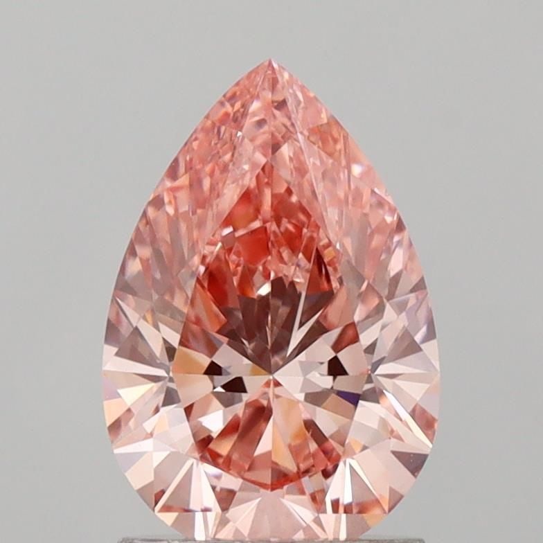 Loose Lab Diamond - IGI Pear 1.54ct Fancy Vivid Pink VVS2: Loose Lab Diamond - IGI Pear 1.54ct Fancy Vivid Pink VVS2 Experience the unparalleled beauty of a lab-grown diamond, certified by the International Gemological Institute (IGI) as a Fancy Vivid Pink ge