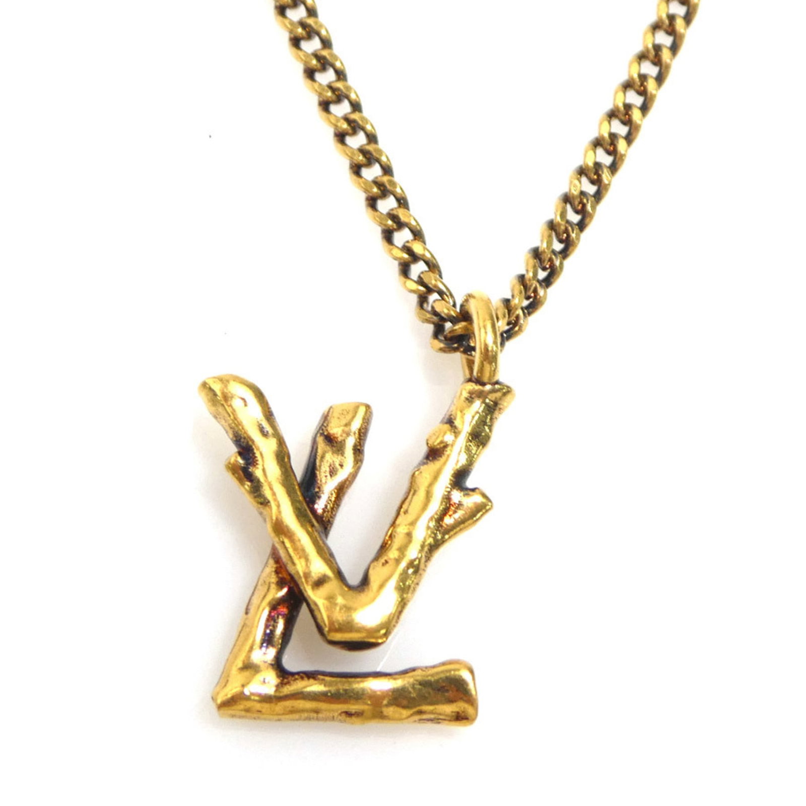 Louis Vuitton LV Twig Pendant Necklace in Gold for Women, MP2456, Free Shipping.: Louis Vuitton LV Twig Pendant Necklace in Gold for Women, MP2456, Free Shipping. Elevate your style with the iconic Louis Vuitton LV Twig Pendant Necklace, expertly crafted in 24k gold for a touch of