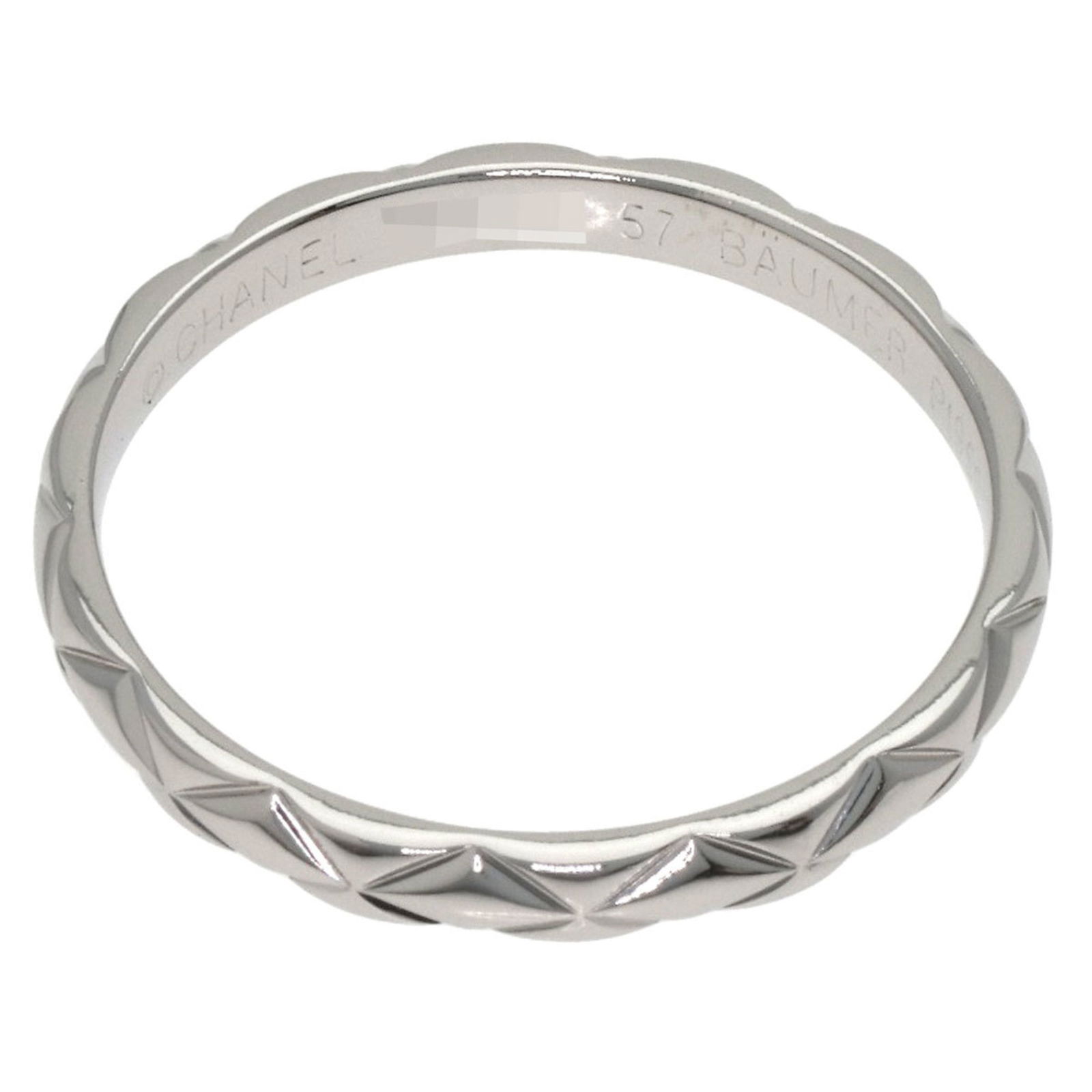 Chanel 950 Platinum Band Ring - 4