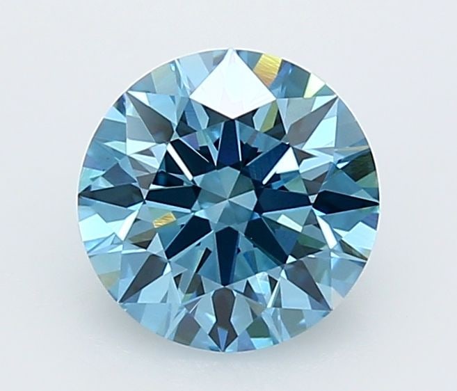 IGI Round 1.99ct Fancy Vivid Blue VVS2 Loose Lab Diamond: IGI Round 1.99ct Fancy Vivid Blue VVS2 Loose Lab Diamond Experience the breathtaking beauty of a Fancy Vivid Blue diamond, one of the rarest and most coveted colors in nature. This exquisite 1.99ct