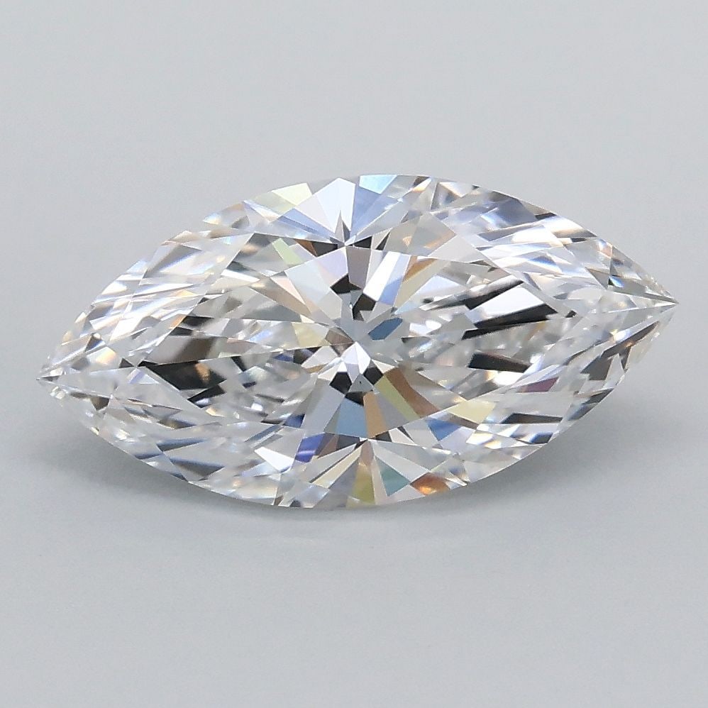 IGI Marquise 1.58ct D VVS2 Loose Lab Diamond: IGI Marquise 1.58ct D VVS2 Loose Lab Diamond A rare and exceptional lab-grown diamond, the IGI Marquise 1.58ct D VVS2 Loose Lab Diamond boasts a stunning color grade of D, indicating its exceptional c