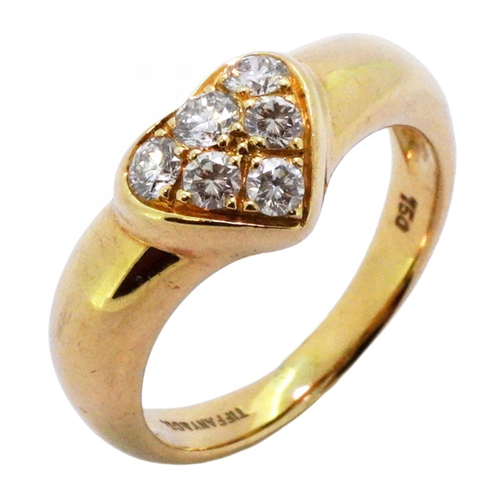 (18K) Tiffany Band Ring Yellow Gold (1 of 9)