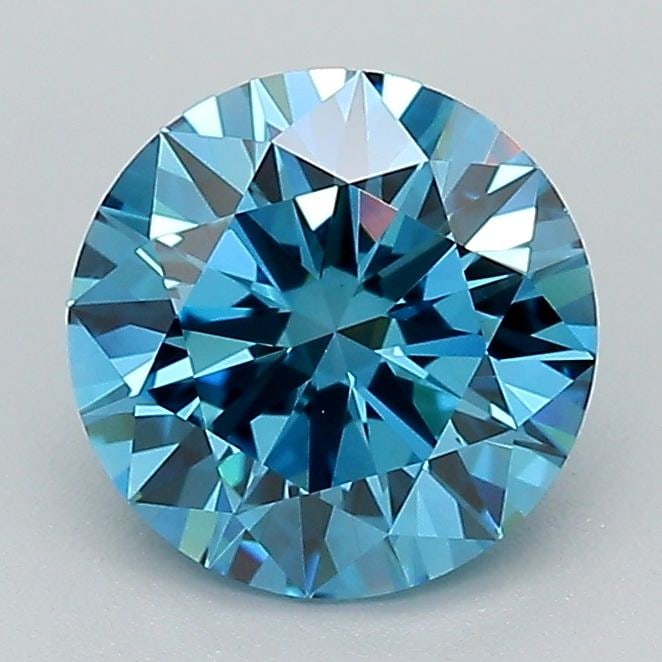 IGI Round 1.54ct Fancy Vivid Blue VVS2 Ideal Loose Lab Diamond: IGI Round 1.54ct Fancy Vivid Blue VVS2 Ideal Loose Lab Diamond Experience the breathtaking beauty of a lab-grown Fancy Vivid Blue diamond, certified by the International Gemological Institute (IGI)
