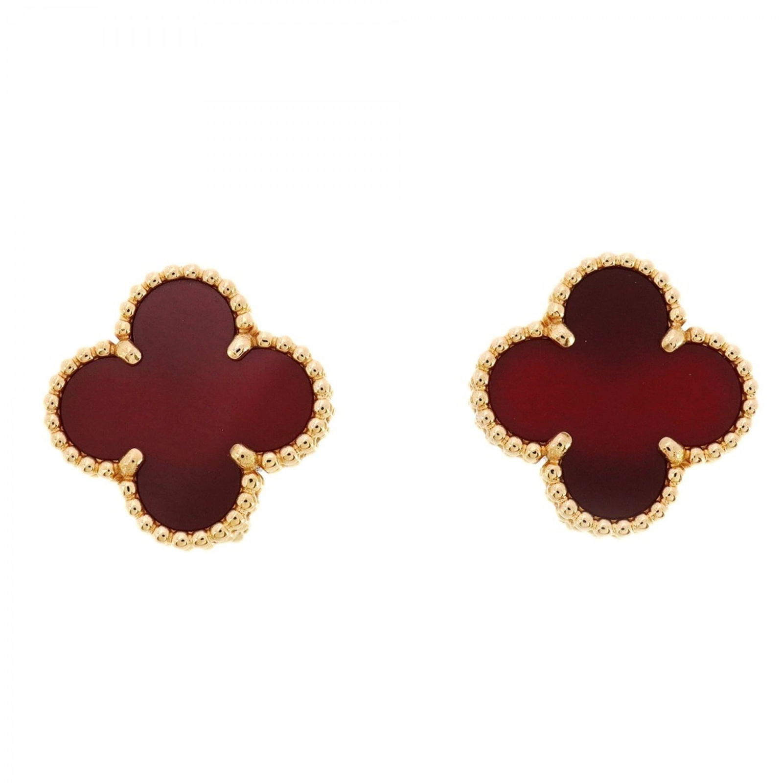 Van Cleef & Arpels 18k Yellow Gold Stud Earrings: Van Cleef & Arpels 18k Yellow Gold Stud Earrings Elegant and understated, these 18k yellow gold stud earrings from Van Cleef & Arpels add a touch of sophistication to any outfit. Featuring a vibrant r