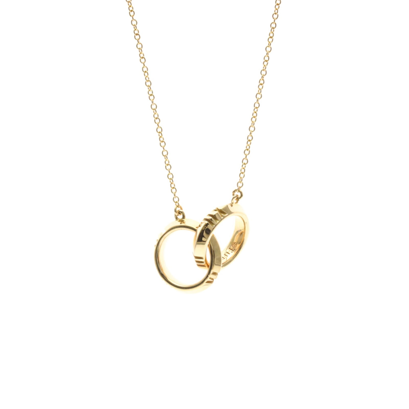Women Fashion Pendant Necklace (Pink Gold) - Tiffany Atlas X Closed Interlocking Necklace Pink Gold (1 of 13)