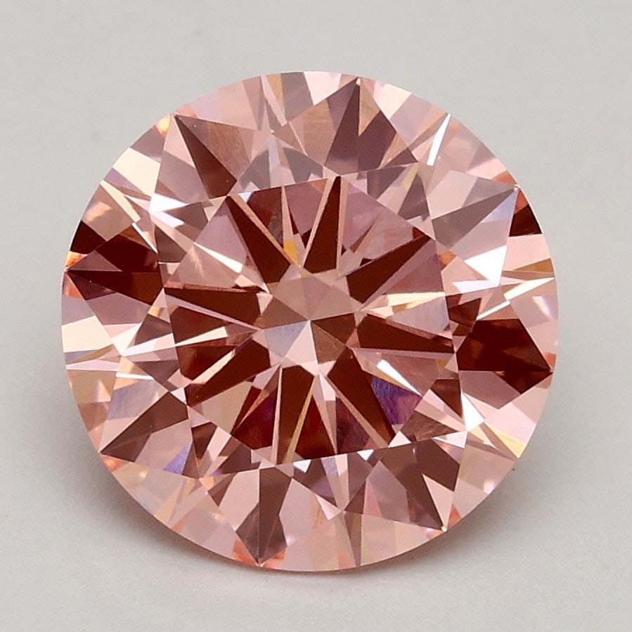 IGI Round 2.19ct Fancy Intense Pink VVS2 Ideal Loose Lab Diamond: IGI Round 2.19ct Fancy Intense Pink VVS2 Ideal Loose Lab Diamond Experience the rare beauty of a Fancy Intense Pink diamond, one of the most coveted colors in the world of gemstones. This 2.19ct