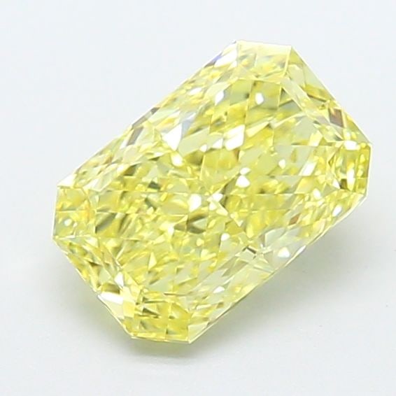 IGI Radiant 1.63ct Fancy Intense Yellow VVS2 Loose Lab Diamond: IGI Radiant 1.63ct Fancy Intense Yellow VVS2 Loose Lab Diamond Experience the vibrant beauty of nature in a lab-grown diamond, boasting an impressive 1.63ct Fancy Intense Yellow VVS2 clarity and EX