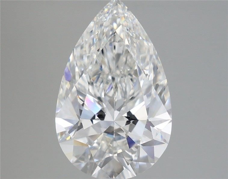 Loose Lab Diamond - IGI Pear 4.52ct F VVS2: Loose Lab Diamond - IGI Pear 4.52ct F VVS2 A rare and radiant lab-grown diamond, this IGI-certified pear-cut gem boasts exceptional clarity (VVS2) and color (F), with an EX polish and symmetry that