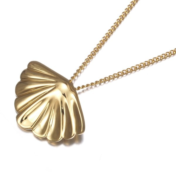 Tiffany & Co. 18K Yellow Gold Shell Motif Necklace: Tiffany & Co. 18K Yellow Gold Shell Motif Necklace Elegant and understated, the Tiffany & Co. 18K Yellow Gold Shell Motif Necklace is a masterclass in subtle sophistication. Crafted from 18k yellow go