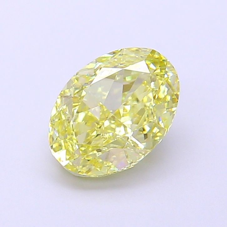 IGI Oval 1.6ct Fancy Yellow VVS2 Loose Lab Diamond: IGI Oval 1.6ct Fancy Yellow VVS2 Loose Lab Diamond A truly unique and rare gem, this 1.6ct Fancy Yellow VVS2 loose lab diamond boasts exceptional clarity and color, making it a standout among its