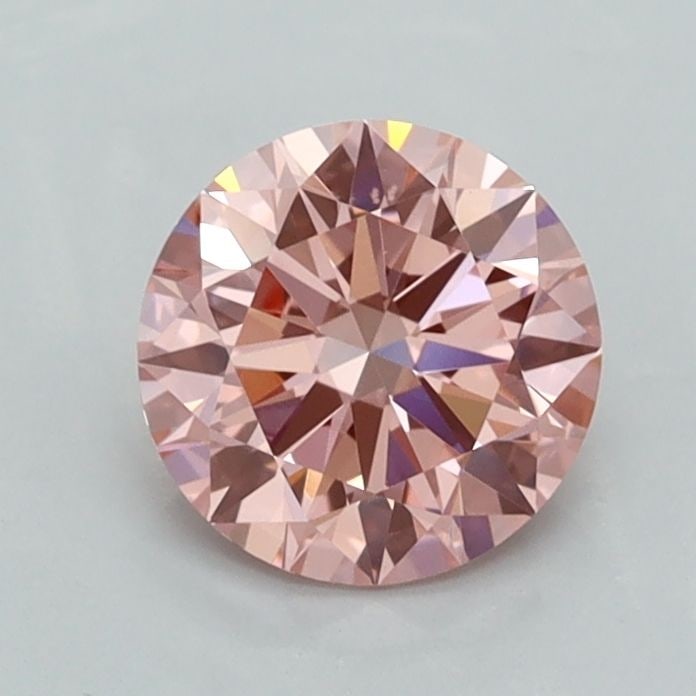 IGI Round 1.0ct Fancy Vivid Pink VVS2 Loose Lab Diamond: IGI Round 1.0ct Fancy Vivid Pink VVS2 Loose Lab Diamond Experience the beauty of a lab-grown diamond, certified by the International Gemological Institute (IGI), this 1.0ct Fancy Vivid Pink VVS2