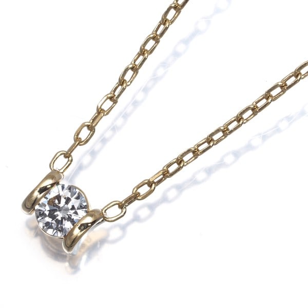 Yellow Gold 18K 750 Solitaire Diamond Necklace with 0.15Ct Hoshi No Suna: Yellow Gold 18K 750 Solitaire Diamond Necklace with 0.15Ct Hoshi No Suna Elevate your elegance with the stunning Yellow Gold 18K 750 Solitaire Diamond Necklace, crafted in Japan by renowned brand HOSH