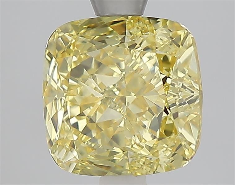 Loose Lab Diamond - IGI Cushion Modified 2.59ct Fancy Vivid Yellow VVS2: Loose Lab Diamond - IGI Cushion Modified 2.59ct Fancy Vivid Yellow VVS2 Experience the brilliance of a genuine lab-grown diamond, certified by IGI as a Fancy Vivid Yellow VVS2, boasting exceptional cl