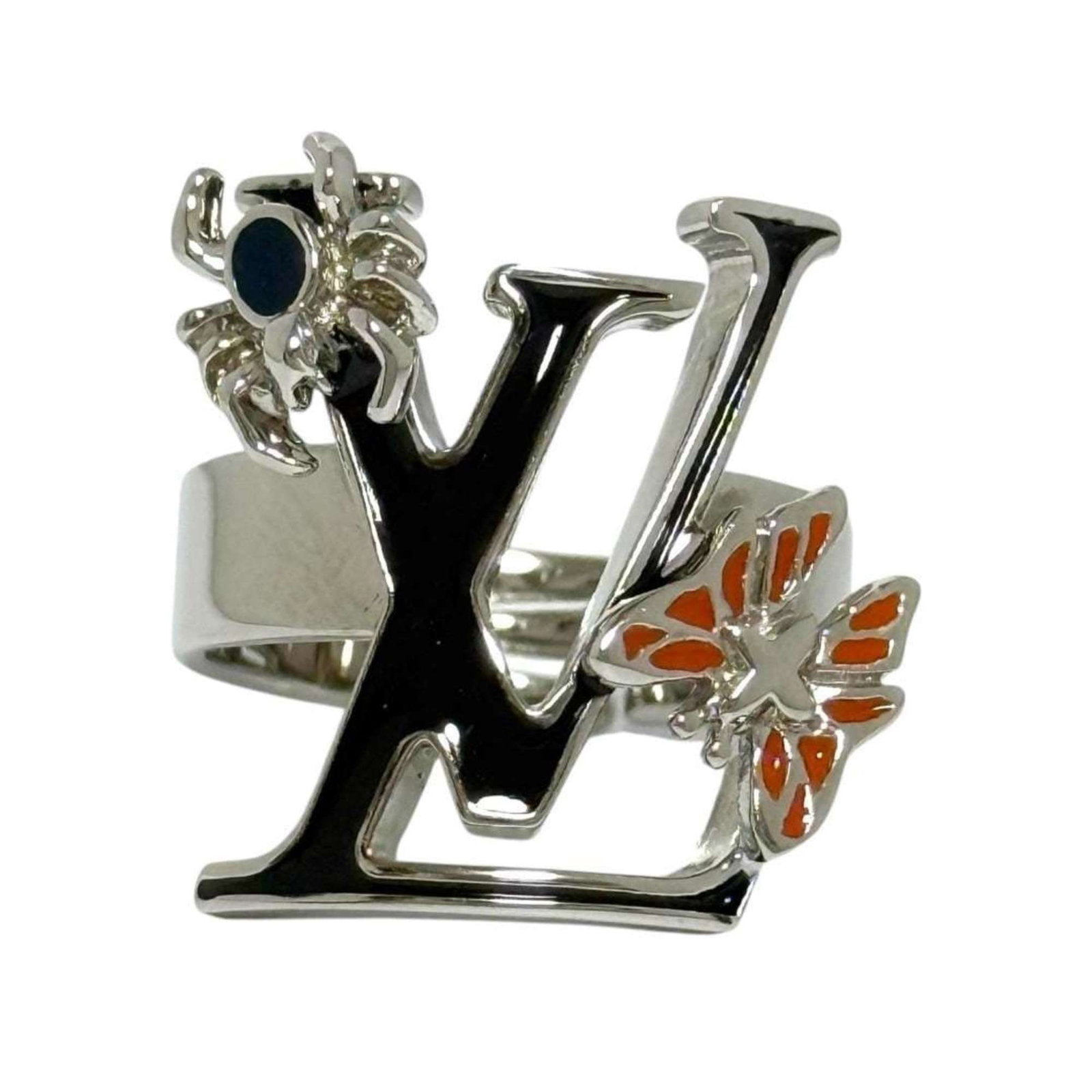 Louis Vuitton Band Ring in Metal: Louis Vuitton Band Ring in Metal Elevate your style with the iconic Louis Vuitton band ring, crafted from sleek metal and boasting the signature LV monogram pattern. This timeless piece is perfect for